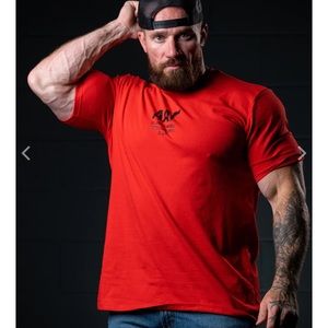 All American Roughneck red simple tee